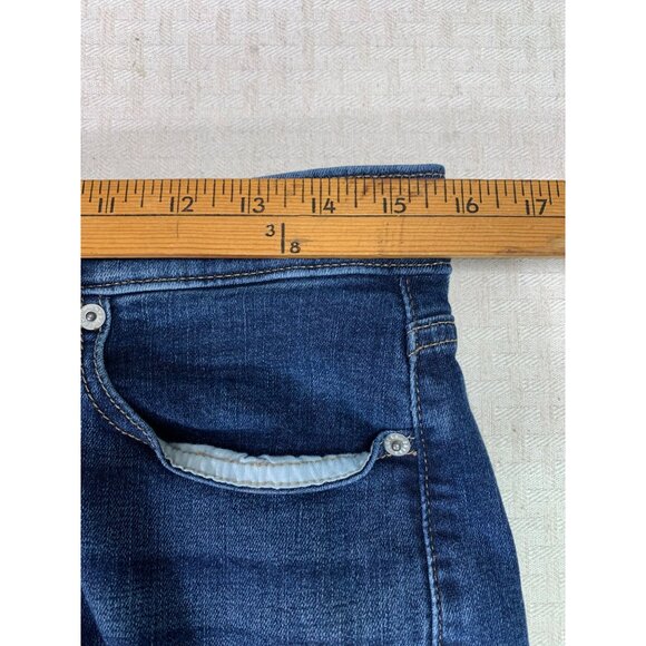 Lucky Brand Women's Size 6 Blue Bootcut Jeans Denim Mid Rise Lightly Distressed - Picture 5 of 11